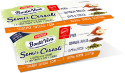 Yogurt intero Semi & Cereali con Pera, Quinoa rossa e Semi di zucca